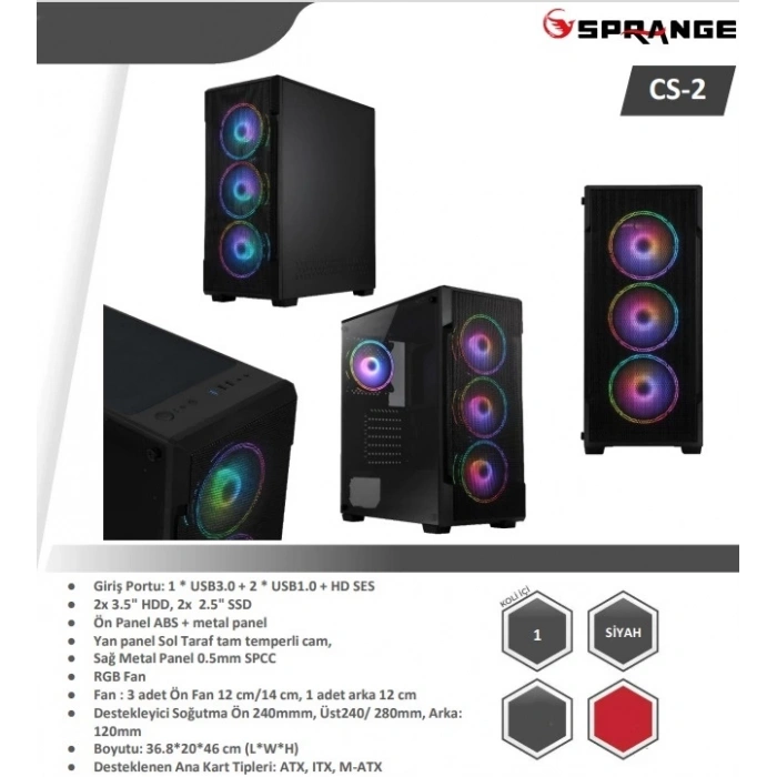 Sprange Cs-2 Bilgisayar Kasası