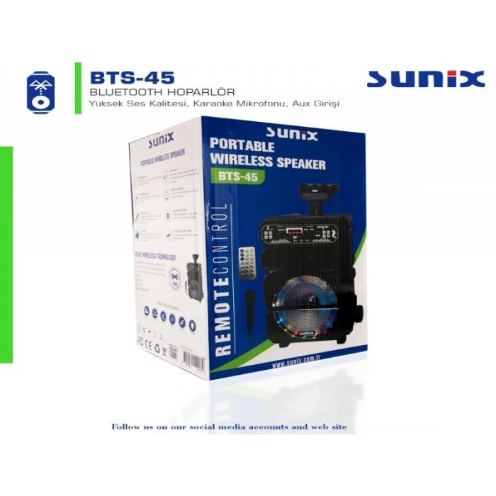 Sunix BTS-45 Bluetooth Hoparlör