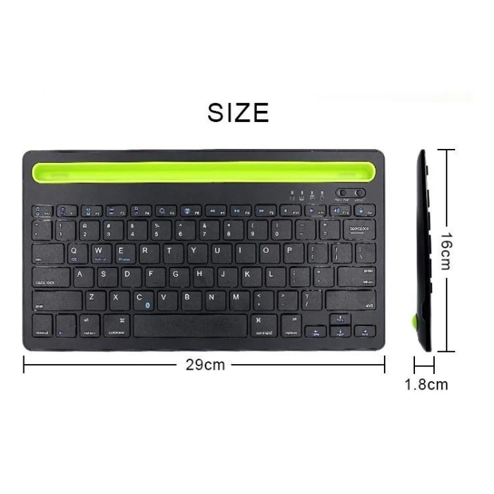 Sunix KYB01 PC/Laptop/Android/iOS Uyumlu Bluetooth Kablosuz Standlı Klavye Türkçe Q