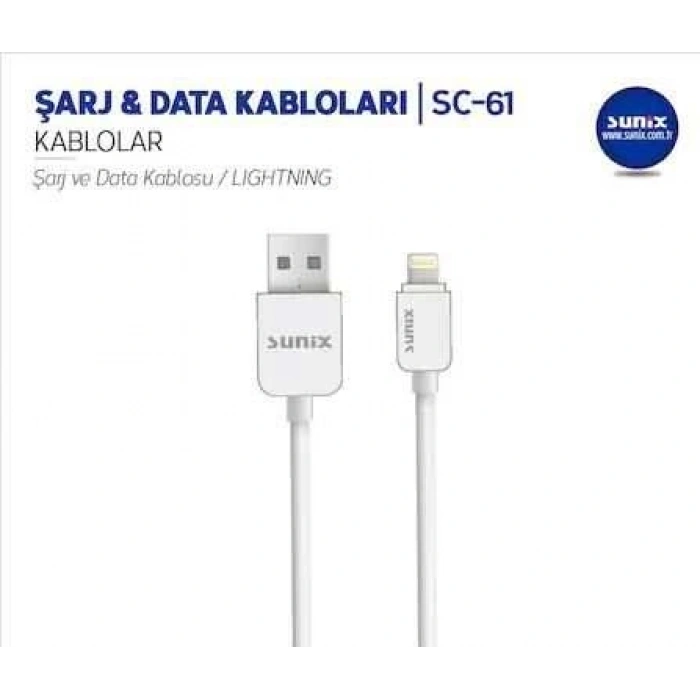 Sunix SC-61 İphone Şarj Data Kablosu