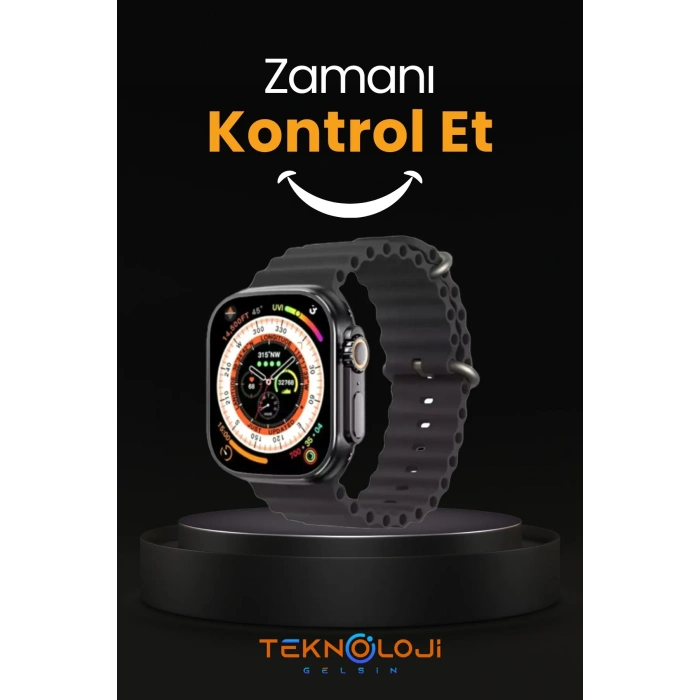 T800 Ultra Watch 8 Ultra Smart Watch Akıllı Saat 45mm 1.99inc 3 Tuş Aktif