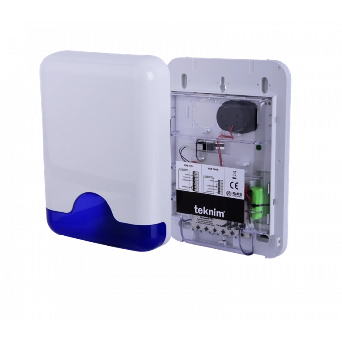 TEKNIM VAS-741BP Mavi Pencereli Harici Siren