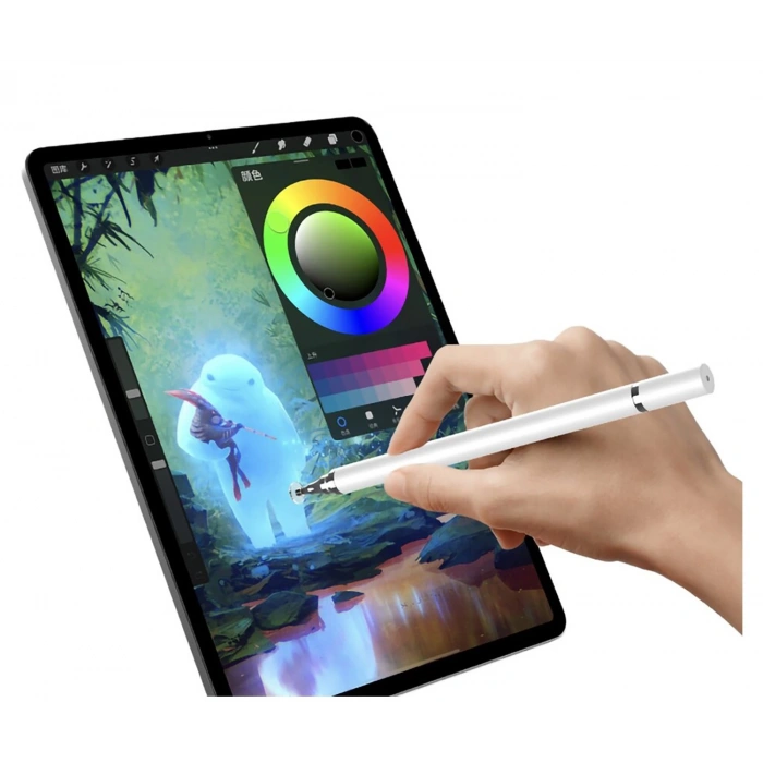 Telefon Tablet iPad 2in1 Disk Uçlu Stylus Pen Dokunmatik Kalem