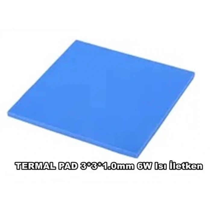 Termal Pad 3X3CM 1.0mm 6W Isı İletken