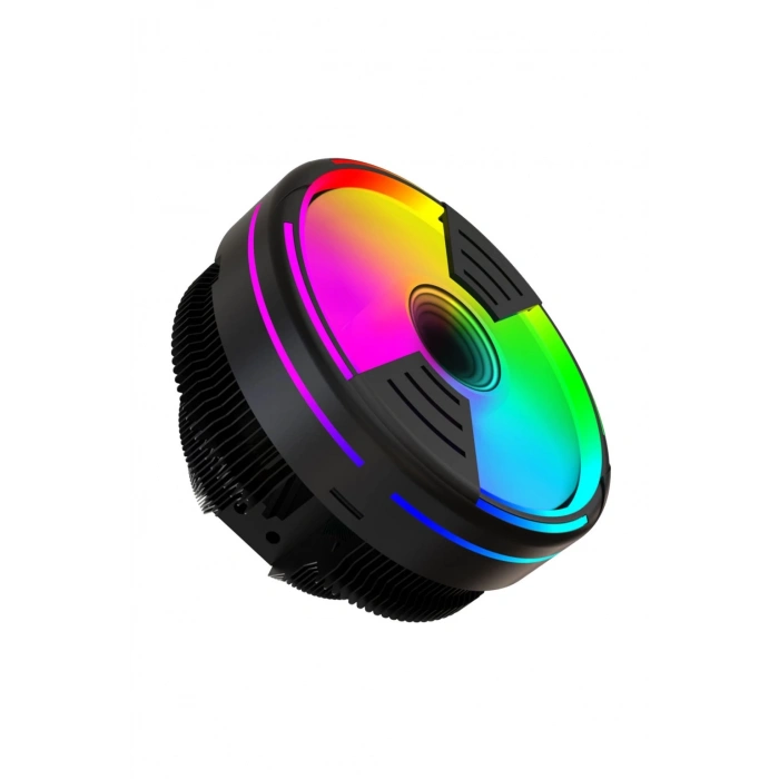 Tornado Rainbow 17 Modlu Ufo CPU İşlemci Fanı Intel AMD Uyumlu 130x130x95mm CPU Fan