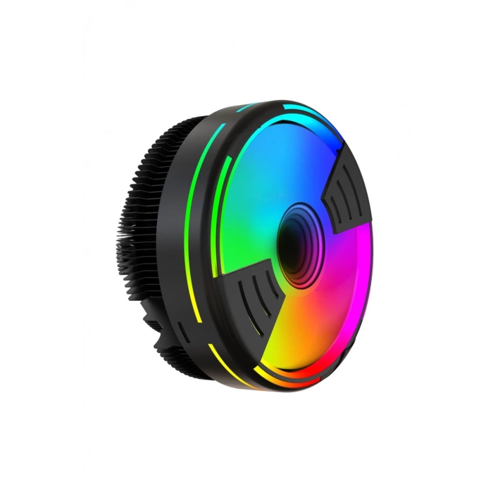 Tornado Rainbow 17 Modlu Ufo CPU İşlemci Fanı Intel AMD Uyumlu 130x130x95mm CPU Fan