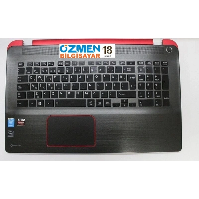 Toshıba Qosmıo X70-B -117 Orijinal Üst Kasa Klavye Touchpad