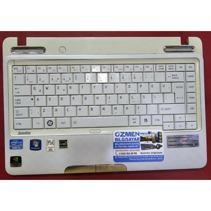 Toshiba Satellite L735-138 Klavye Kasası+Klavye