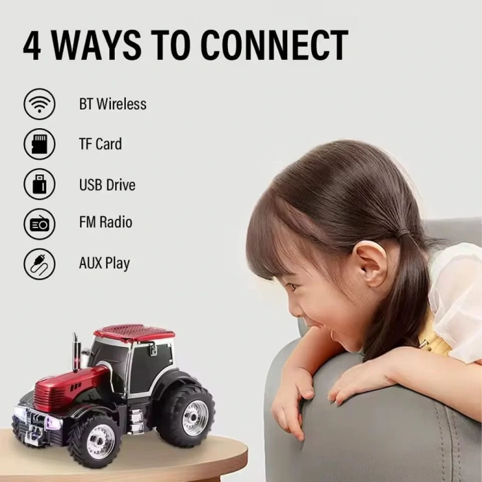 Traktör Görünümlü Usb Bluetooth Radyo Müzik Çalar Everton Rt-1973