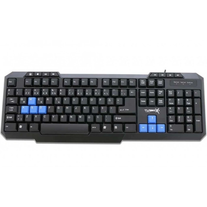 Turbox TR-X3B Multimedia Oyuncu Gaming Klavye