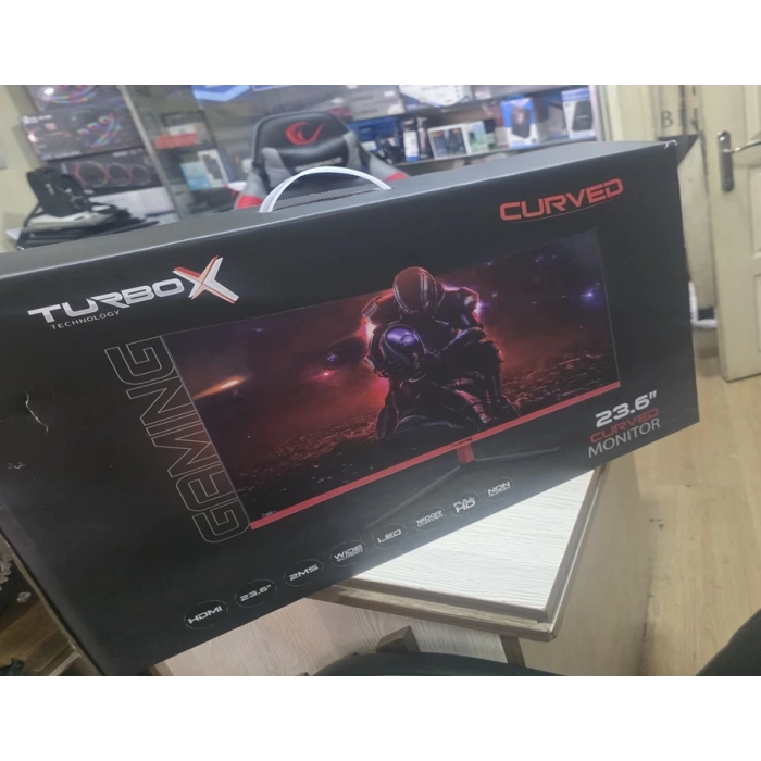 Turbox Trustier MT-L238CFHD 23.8 75 Hz 2 ms VGA HDMI 1920 x 1080 R1800 Curved Frameless LED Monitör