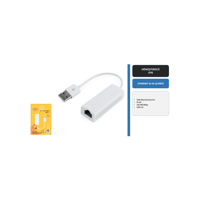 Usb 2.0 To Rj45 Ethernet Çevirici (Win10 Tak Çalıştır)