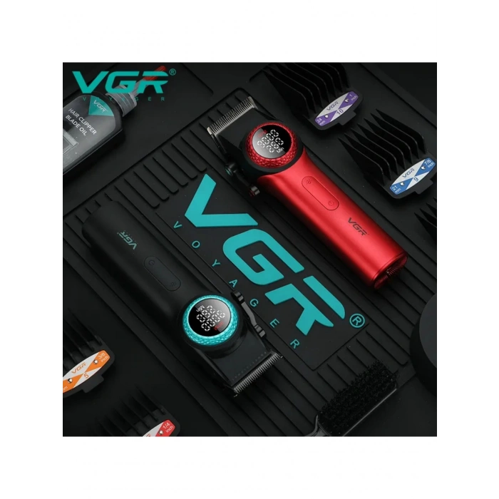 Vgr 001 Profesyonel Karbon Çelik Bıçak Saç Kesme Makinesi 9000RPM, LED Ekran