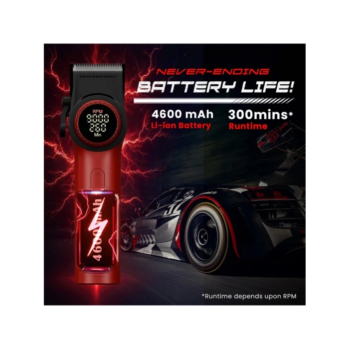 Vgr 001 Profesyonel Karbon Çelik Bıçak Saç Kesme Makinesi 9000RPM, LED Ekran