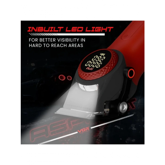 Vgr 001 Profesyonel Karbon Çelik Bıçak Saç Kesme Makinesi 9000RPM, LED Ekran