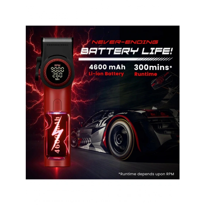 Vgr 001 Profesyonel Karbon Çelik Bıçak Saç Kesme Makinesi 9000RPM, LED Ekran