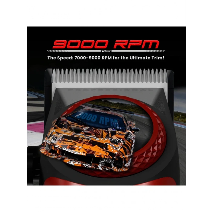 Vgr 001 Profesyonel Karbon Çelik Bıçak Saç Kesme Makinesi 9000RPM, LED Ekran