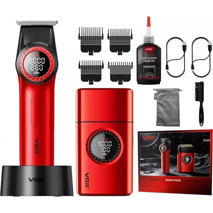 Vgr V-977 & V-377 Profesyonel Saç, Sakal ve Günlük Tıraş Seti