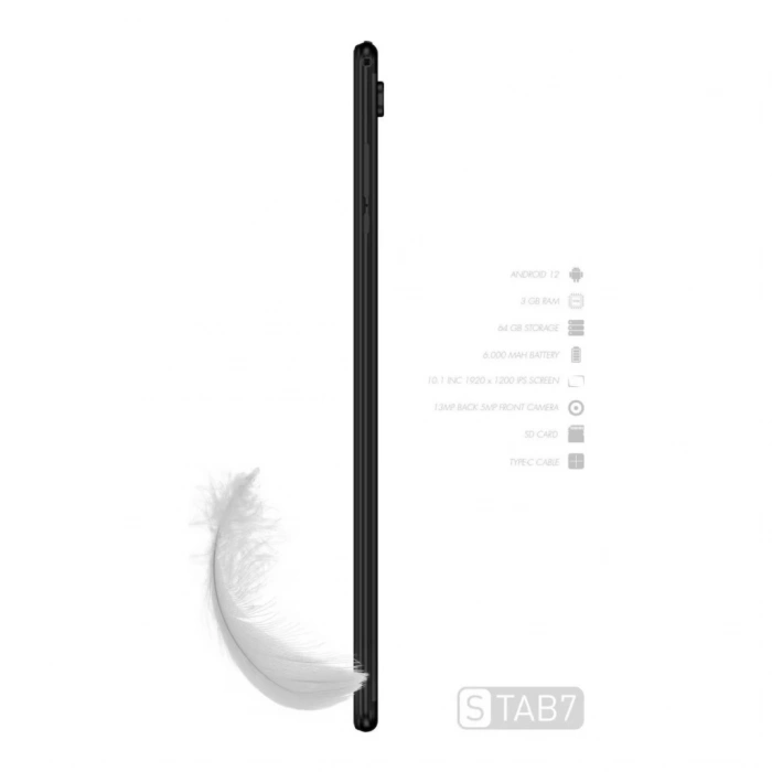 Vorcom 10.1 inç 3GB RAM 64GB HAFIZA 8 Çekirdek 6000 mAh IPS Tablet STAB7 (Vorcom Türkiye Garantili)