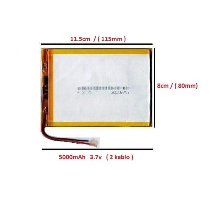 Vorcom STAB7 10.1 Tablet Batarya - Pil