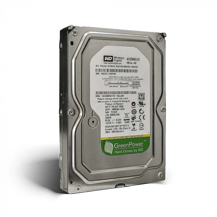 WD WD2500AVVS 250GB 8MB 7200RPM SATA 3.5 Harddisk