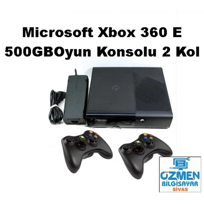 Xbox 360 E 500 Gb Oyun Konsolu +2 Kol