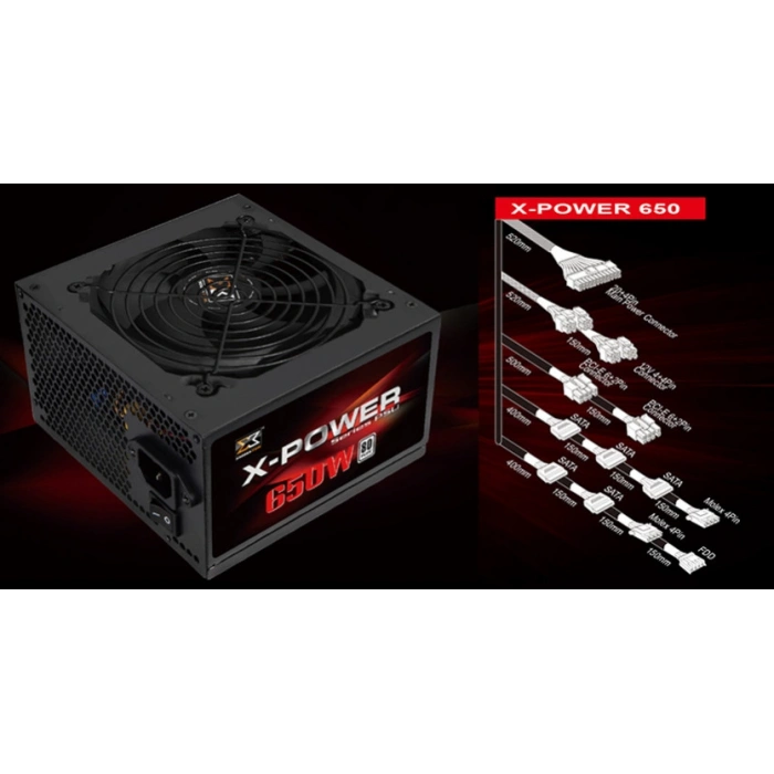 Xigmatek Outlet En42654 650w X-power 80plus Power Supply