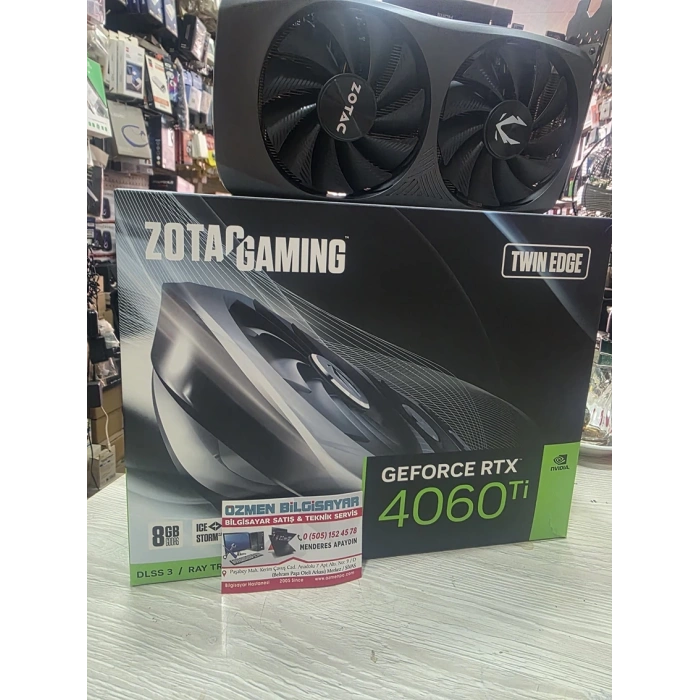 ZOTAC GeForce RTX 4060 TI GAMING TWIN EDGE 8GB GDDR6 128Bit Nvidia DLSS 3 Ekran Kartı