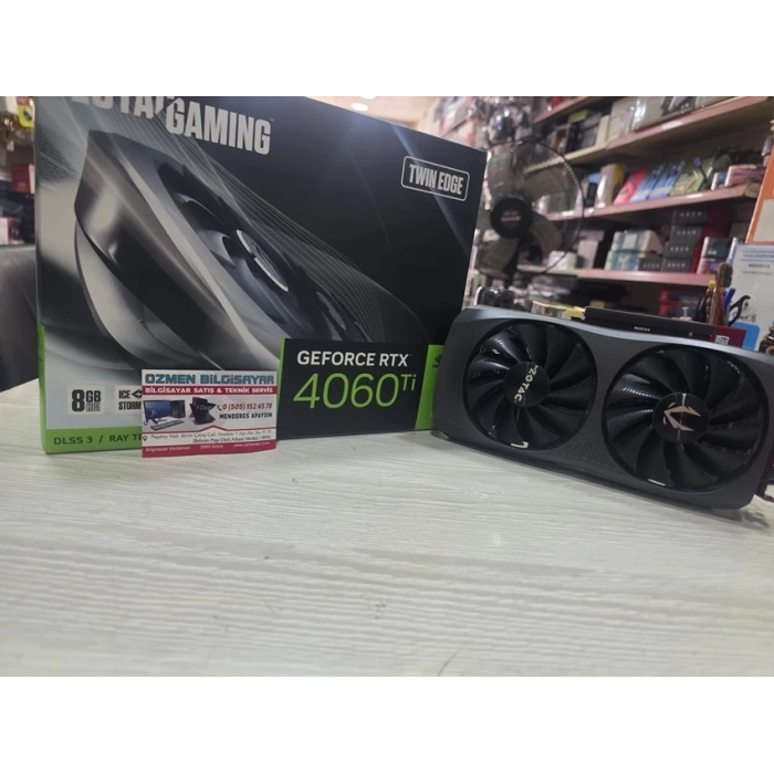 ZOTAC GeForce RTX 4060 TI GAMING TWIN EDGE 8GB GDDR6 128Bit Nvidia DLSS 3 Ekran Kartı