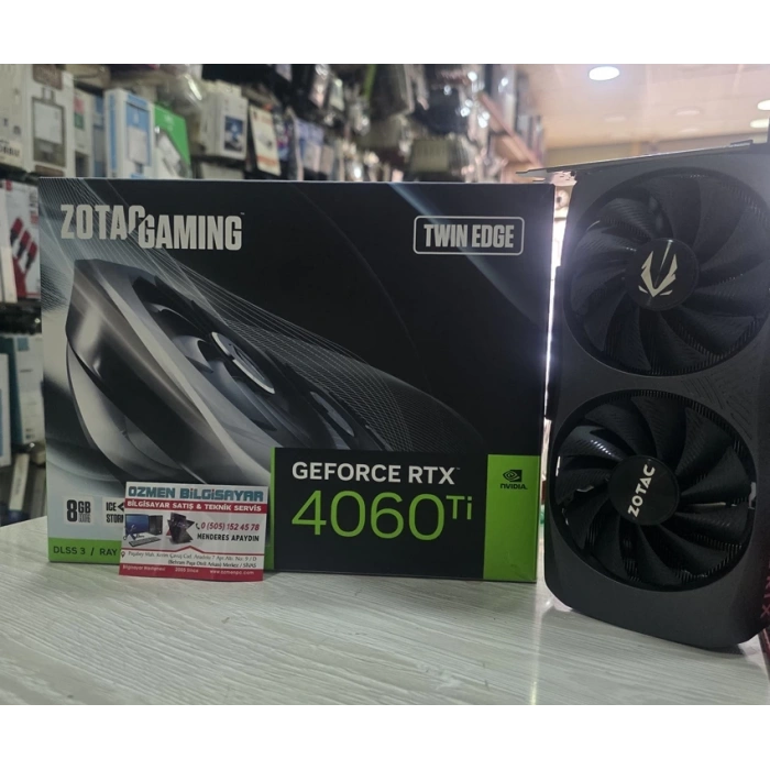 ZOTAC GeForce RTX 4060 TI GAMING TWIN EDGE 8GB GDDR6 128Bit Nvidia DLSS 3 Ekran Kartı