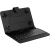 10.1 Katlanabilir Klavyeli Siyah Deri TABLET KILIFI 