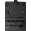 10.1 Katlanabilir Klavyeli Siyah Deri TABLET KILIFI 