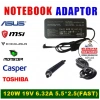 120W 19V 6.32A 5.5*2.5 Asus Monster MSI Excalıbur Toshiba Notebook Şarj Adaptör