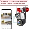 2+2 MP HD 4 Inch IP66 IP Kamera Wifi Özellikli Hareket Takipli Gece Sensörlü Alarmlı Kamera Blm-37