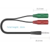 3.5mm Kulaklık Mikrofon Ayırıcı Çoklayıcı Switch Splitter