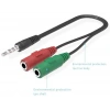 3.5mm Kulaklık Mikrofon Ayırıcı Çoklayıcı Switch Splitter