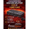 HADRON HDX1295 SPLITTER HDMI 4K 1 GİRİŞ 2 ÇIKIŞ