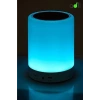 7 Renkli Gece Lambalı Usb Şarj Edilebilir Led Dokunmatik Blueooth Hoparlör Pg 421