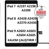 Apple iPad 8.Nesil A2270 A2428 A2429 A2430 Dokunmatik Tuşlu Siyah Orjinal