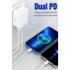 Apple Uyumlu 35 W Çift Usb-C Bağlantı Noktalı Şarj Adaptörü Hızlı Ikili Şarj