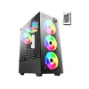 Blueforce Stronger Kumandalı 6x120mm Fanlı Rgb Gaming Oyuncu Kasası Mid Tower Psusuz