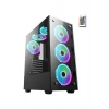 Blueforce Stronger Kumandalı 6x120mm Fanlı Rgb Gaming Oyuncu Kasası Mid Tower Psusuz