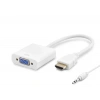 HADRON HDX2019(4105) ÇEVİRİCİ HDMI TO VGA + SESLI