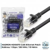 HADRON HDX5073 Cat6 Ethernet Patch Kablosu 1 Gbps 250 MHz 10 m - Siyah