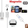 Iphone Lightning Samsung Micro Usb Type C Mıknatıslı Şarj Kablosu