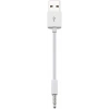 iPod Shuffle 3. 4. 5. Nesil Uyumlu USB Data Şarj Kablosu, Beyaz