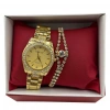 Kadın Kol Saati + Bileklik Hediye Kutulu