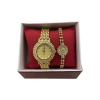 Kadın Kol Saati + Bileklik Hediye Kutulu