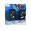 LEERFEI Bilgisayar Hoparlörü Rgb Led Işıklı Gaming Oyuncu Hoparlörü 3.5mm Jack Usb Speaker 1+1 Ses Sistemi