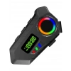 LEERFEİ Y30A Motosiklet Interkom Kask Kulaklığı Bluetooth IP65 Su Geçirmez Fm Radyo Rgb Işıklı